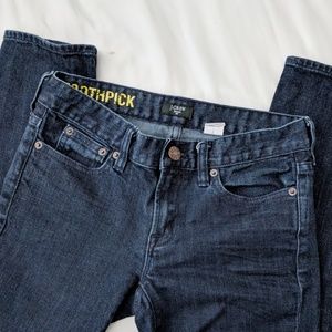 J Crew | Toothpick Stretch Jeans in Dark Denim